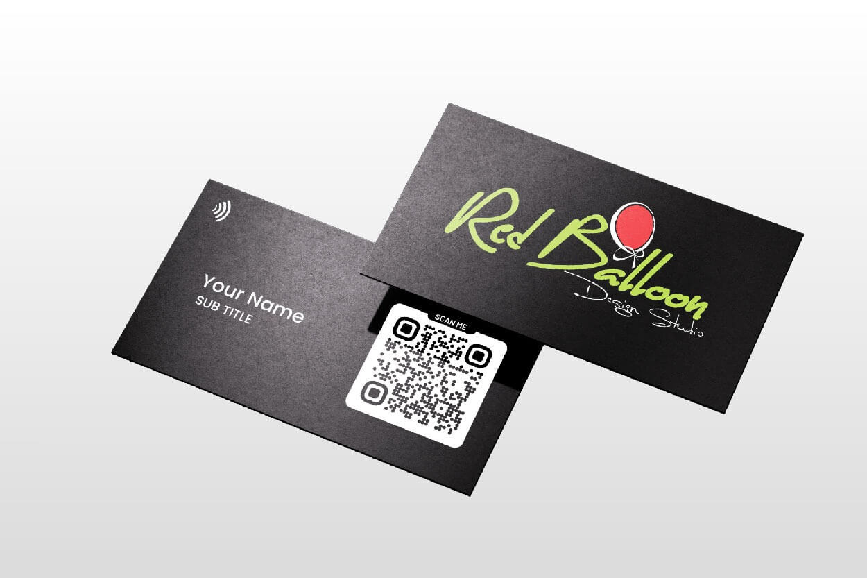 Digital Visiting Card - Logo Highlight Black 