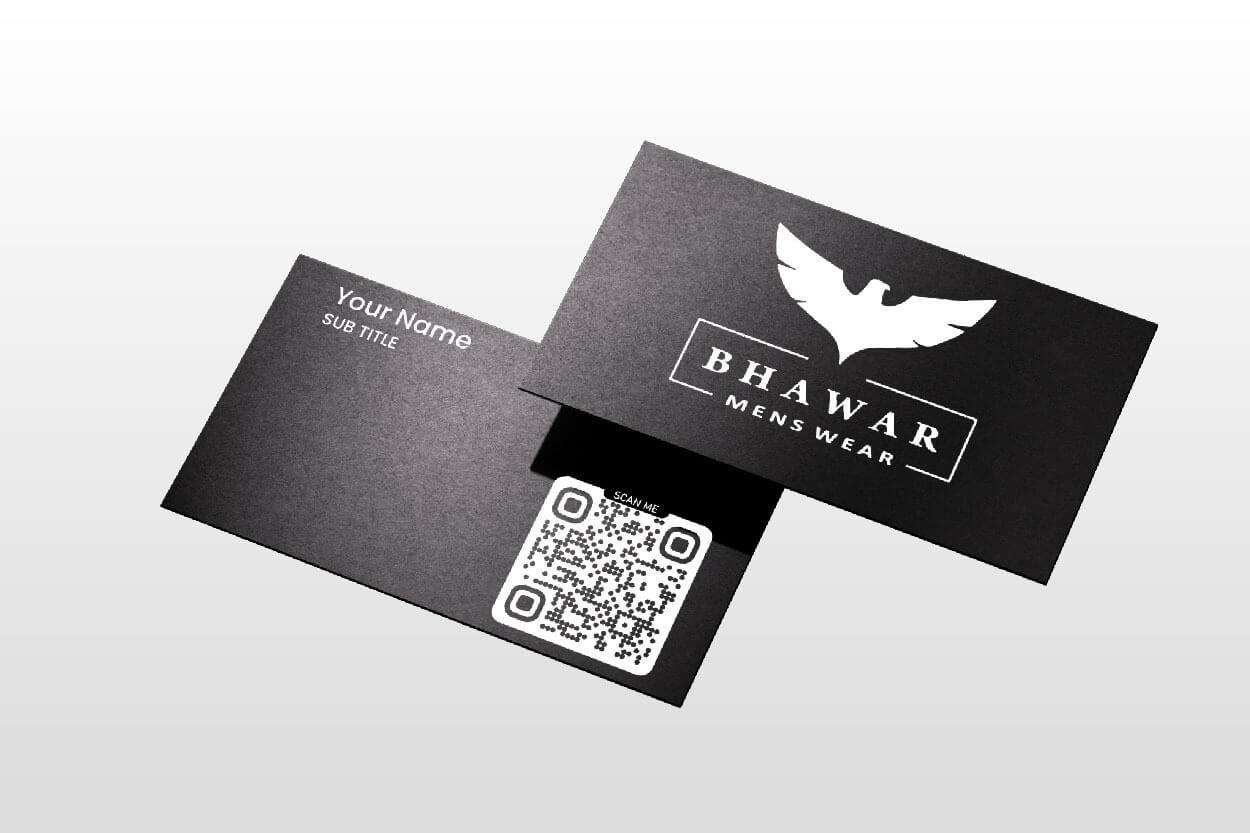 Digital Visiting Card - Black & White