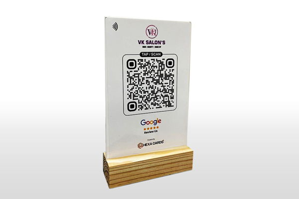Google Review Standy Wooden